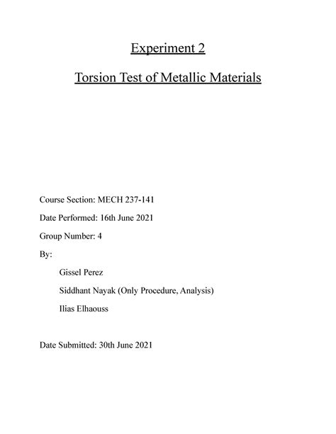 experiment 2 torsion test of metallic materials|strength of materials torsion test.